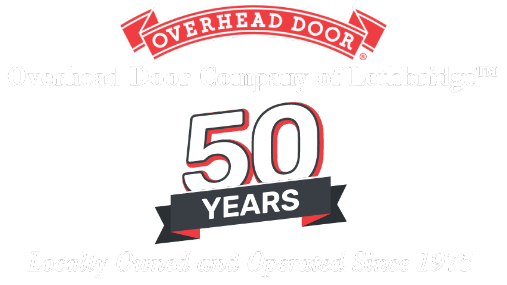 50 year overhead door footer logo