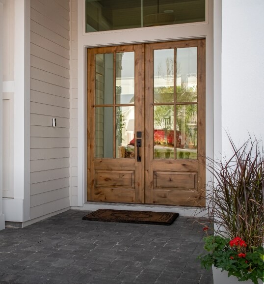 Beautiful front wooden door image