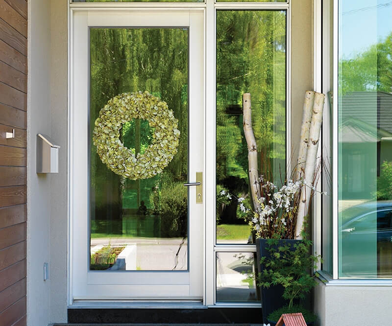 Doors with beautiful flowers image